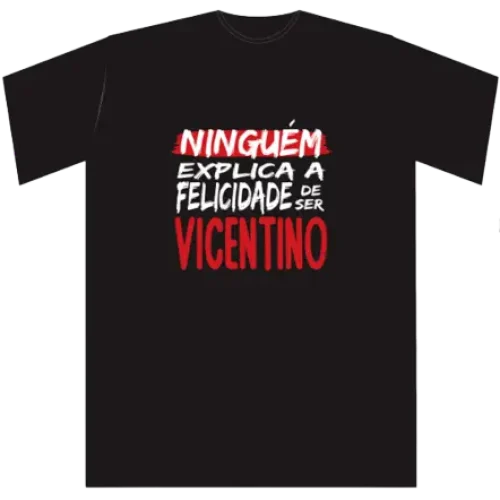 Camiseta Felicidade de ser Vicentino